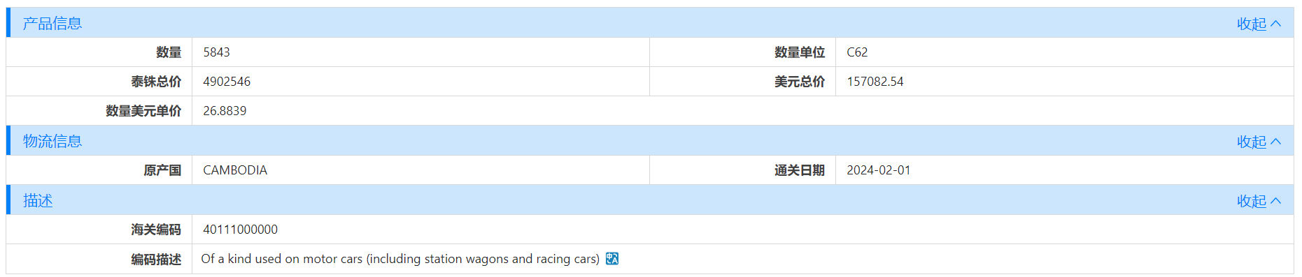 海关数据,泰国海关数据,Abpay海关数据